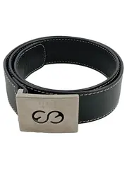 Vorschaubild 1 von Sport Damen Ledergürtel Schwarz Logo Schnalle Gr. 65 Elegant