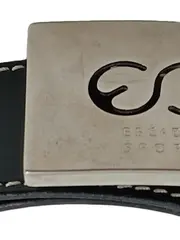 Vorschaubild 2 von Sport Damen Ledergürtel Schwarz Logo Schnalle Gr. 65 Elegant