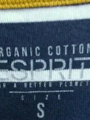 Vorschaubild 3 von Damen Langarmshirt Gestreift Petrol Gelb Organic Cotton Gr. S