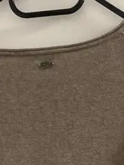 Vorschaubild 5 von EDC Damen Strickkleid Beige Gr. 38/M Casual Baumwolle Viskose