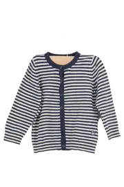 Vorschaubild 1 von Kinder Strickjacke Gr. 68 Blau Gestreift Maritim