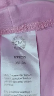 Vorschaubild 2 von TCM Mädchen Leggings gestreift Pink Gr. 98/104 Kinder Hose Baumwolle