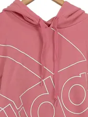 Vorschaubild 2 von Damen Kapuzenpullover Hoodie Gr. 38/M Rosa Sportlich Logo-Print