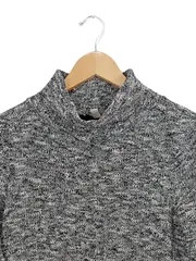 Vorschaubild 6 von Damen Strickkleid mit Rollkragen Grau M Casual