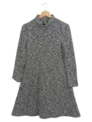 Vorschaubild 1 von Damen Strickkleid mit Rollkragen Grau M Casual