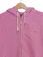 Vorschaubild 2 von Damen Sweatjacke S Pink Kapuze Reißverschluss Casual