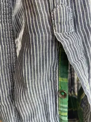 Vorschaubild 8 von Herren Freizeithemd Gestreift Blau XL Baumwolle