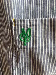 Vorschaubild 4 von Herren Freizeithemd Gestreift Blau XL Baumwolle