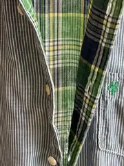 Vorschaubild 6 von Herren Freizeithemd Gestreift Blau XL Baumwolle