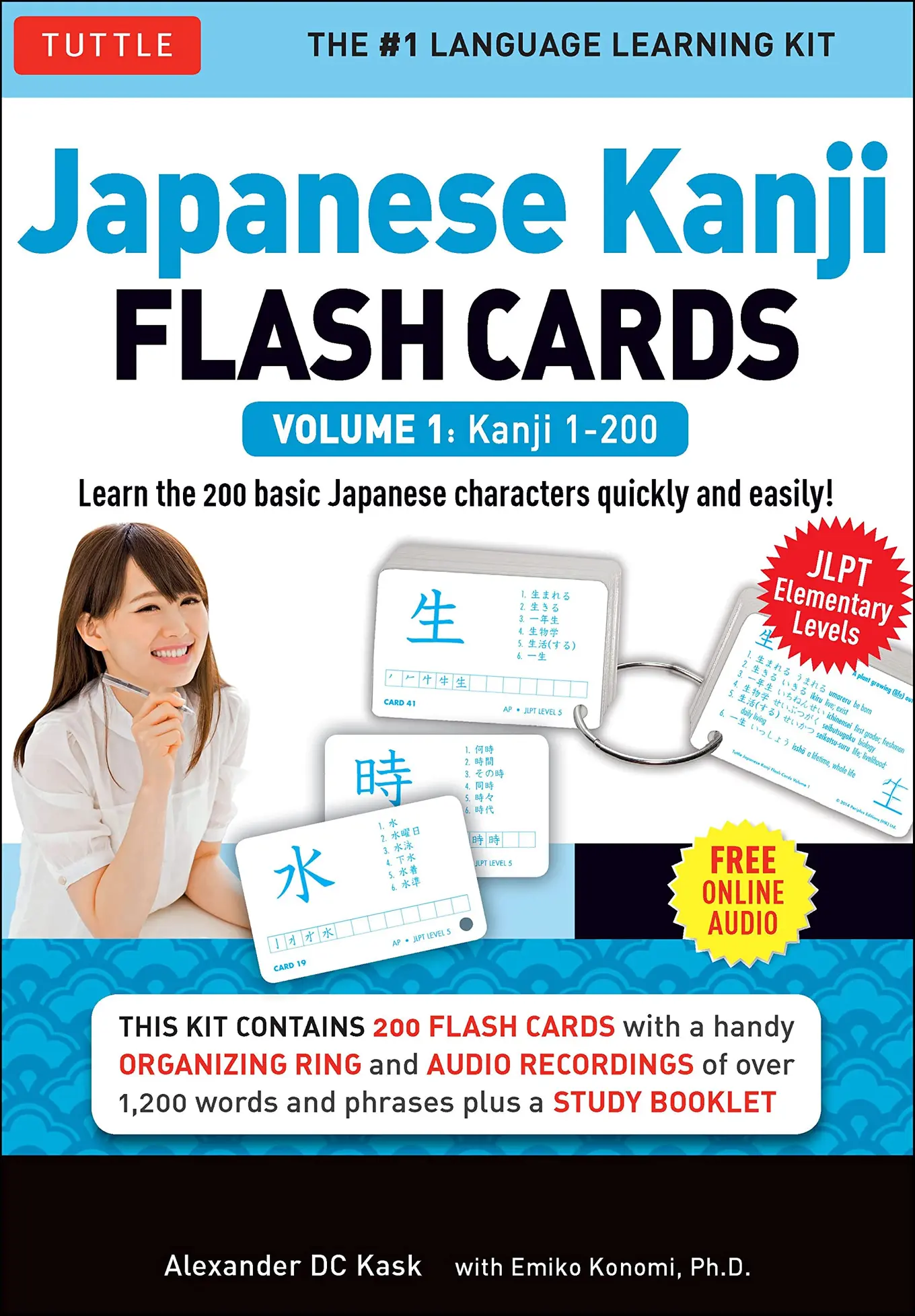 Tuttle Lernkarten Japanisch Kanji Volume 1 Standard Blau