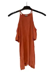Vorschaubild 1 von Damen Freizeitkleid Gr. 36/S Orange Casual Cut-Outs Sommerkleid