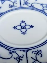 Vorschaubild 2 von Untertasse Indisch Blau Porzellan Weiß 14cm Klassisch