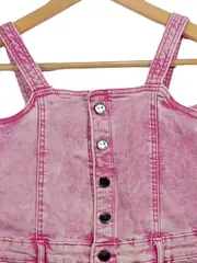Vorschaubild 5 von Kinder Jeanskleid Gr. 128 Pink Casual Baumwolle