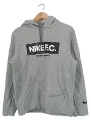 Vorschaubild 1 von Herren Kapuzenpullover Grau Gr. S Logo Print Sportlich Baumwolle