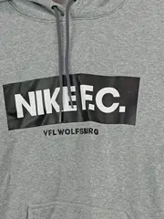 Vorschaubild 3 von Herren Kapuzenpullover Grau Gr. S Logo Print Sportlich Baumwolle
