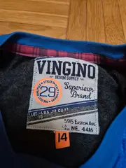 Vorschaubild 5 von Langarmshirt Kinder Gr. 152 Blau Sportlich Baumwolle Logo Schriftzug