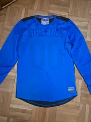 Vorschaubild 2 von Langarmshirt Kinder Gr. 152 Blau Sportlich Baumwolle Logo Schriftzug