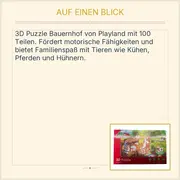 Vorschaubild 3 von 3D Puzzle Bauernhof 100 Teile Kinder Tiere ab 4 Jahre Lernspielzeug