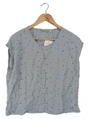 Vorschaubild 1 von Damen T-Shirt Gr. 40/L Grau Grafisches Muster Casual