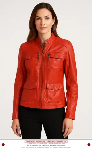 MARIE LUND Lederjacke