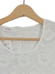 Vorschaubild 3 von Damen Top Shirt Gr. 40 Weiß Elegant Florales Muster