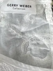 Vorschaubild 5 von Damen Top Shirt Gr. 40 Weiß Elegant Florales Muster