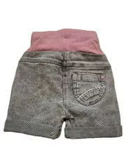 Vorschaubild 3 von Baby Shorts Jeans-Look Bauchband Rosa Grau Gr. 62