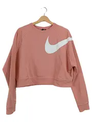 Vorschaubild 1 von Damen Sweatshirt Rosa Gr. 40/L Sportlich Cropped Logo-Print