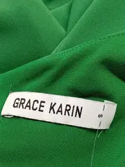 Vorschaubild 3 von Damen Freizeitkleid Gr. 36/S Grün Elegant Vintage Midikleid