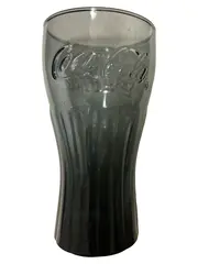Vorschaubild 1 von Trinkglas Retro Transparent Glas Logo 15cm Höhe 8cm Breite