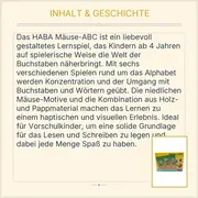 Vorschaubild 4 von Mäuse-ABC Lernspiel Buchstaben lernen ab 4 Jahre gut Holz Pappe