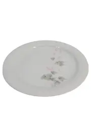 Vorschaubild 1 von Frühstücksteller Weiß Porzellan Blatt Motiv 20cm Klassisch