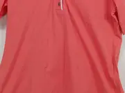 Vorschaubild 3 von Damen Poloshirt Gr. 42 Rot Casual Kurzarm Baumwolle