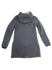 Vorschaubild 2 von Mädchen Softshelljacke Gr. 134 Grau Kapuze Fleece gefüttert