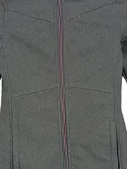Vorschaubild 3 von Mädchen Softshelljacke Gr. 134 Grau Kapuze Fleece gefüttert