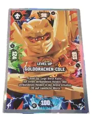 Vorschaubild 1 von Ninjago Golddrachen-Cole Level Up Sammelkarte Trading Card Game