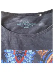 Vorschaubild 3 von Damen T-Shirt Gr. 36/S Mehrfarbig Grafisch Casual Viskose