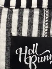 Vorschaubild 9 von Damen Bluse gestreift Schleife Vintage Schwarz Weiß Gr. 38/M