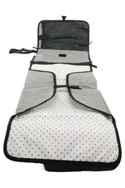 Vorschaubild 3 von Wickeltasche Grau Melierter Polyester Mittel Baby Reise