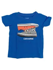 Vorschaubild 1 von Kinder T-Shirt Gr. 80 Blau mit Sneaker-Print Casual