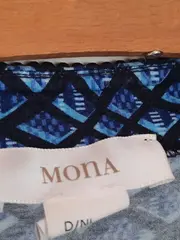 Vorschaubild 3 von Damen T-Shirt Blau Gr. 44/XXL mit Reißverschluss Modern
