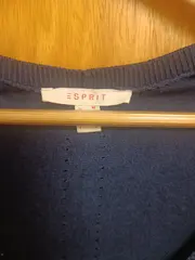 Vorschaubild 6 von Damen Strickjacke Blau Gr. 38/M Casual V-Ausschnitt Knopfleiste