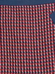 Vorschaubild 2 von Damen A-Linienrock Minirock Gr. 42 Kariert Rot Blau Tweed