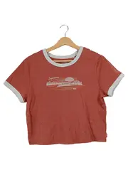 Vorschaubild 1 von Damen T-Shirt Daydreamin Ringer Tee Gr. 42/XL Rot Retro