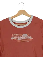 Vorschaubild 2 von Damen T-Shirt Daydreamin Ringer Tee Gr. 42/XL Rot Retro