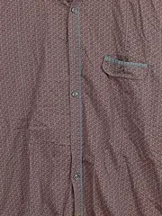 Vorschaubild 4 von Orange Hemd Herren M Paisley Langarm Freizeithemd Rot Baumwolle