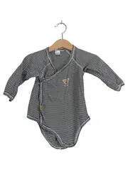 Vorschaubild 1 von Baby Wickelbody Langarm gestreift Gr. 60 Knopfimohn