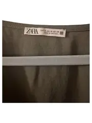 Vorschaubild 5 von Wickelbluse Damen Gr. M Oliv Grün Fledermausärmel Casual