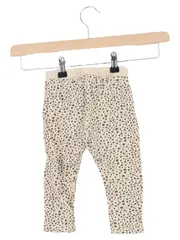 Vorschaubild 2 von Kinder Stoffhose Gr. 80 Beige Gepunktet Casual Baby Hose