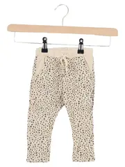 Vorschaubild 1 von Kinder Stoffhose Gr. 80 Beige Gepunktet Casual Baby Hose